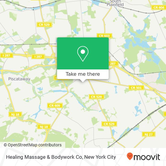 Mapa de Healing Massage & Bodywork Co