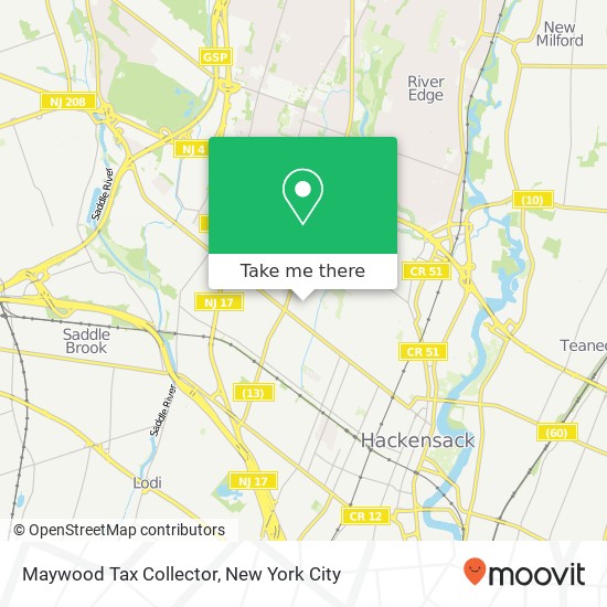 Maywood Tax Collector map