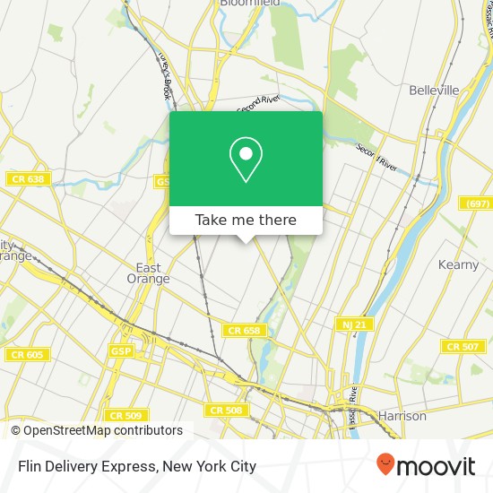 Flin Delivery Express map