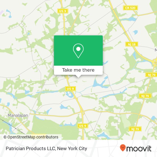 Mapa de Patrician Products LLC