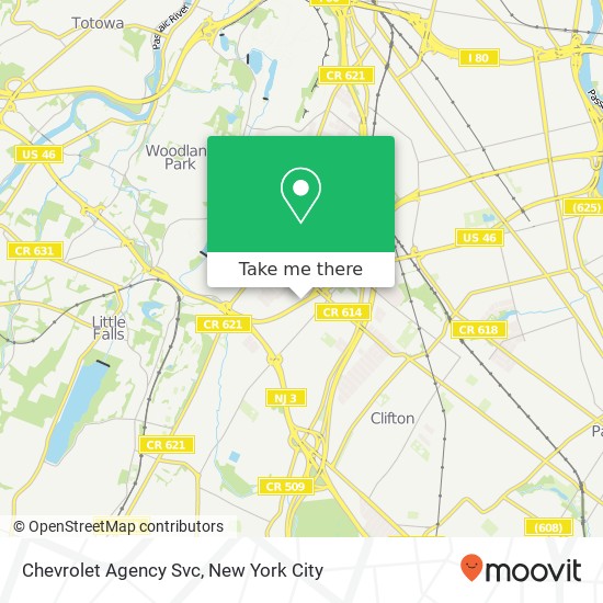 Mapa de Chevrolet Agency Svc