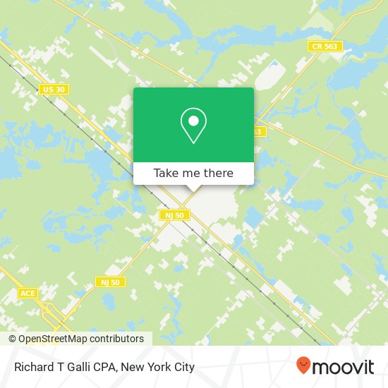 Richard T Galli CPA map