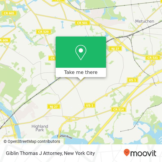 Giblin Thomas J Attorney map