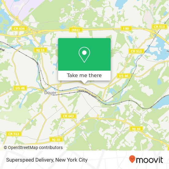Superspeed Delivery map