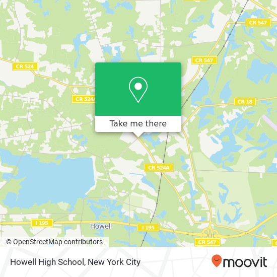 Howell High School map