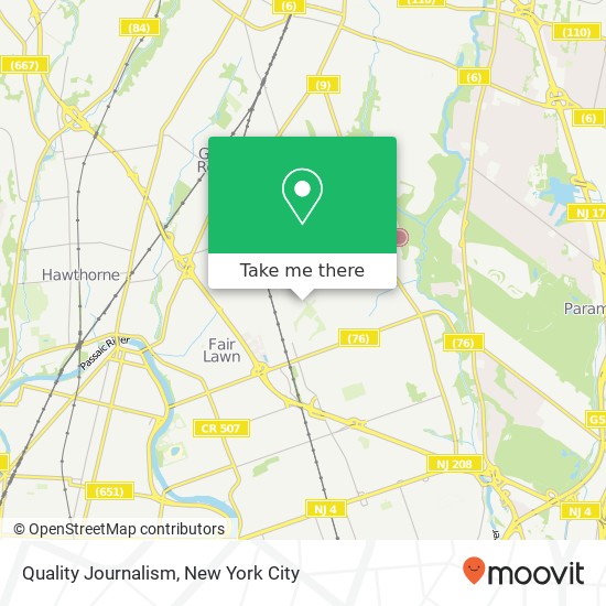 Quality Journalism map