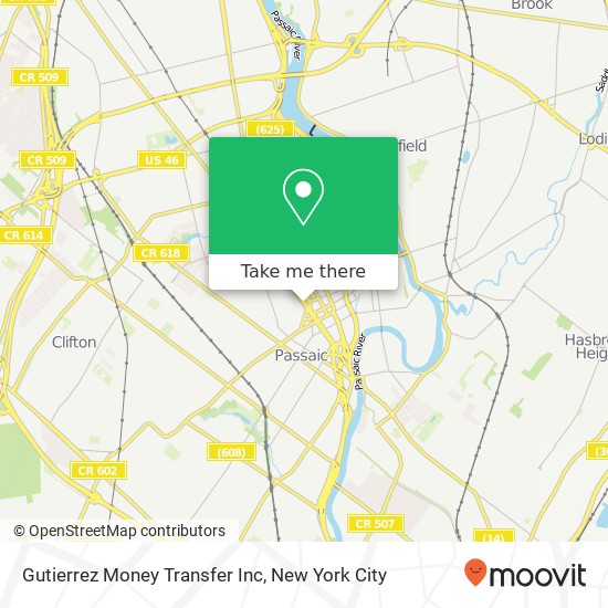 Mapa de Gutierrez Money Transfer Inc