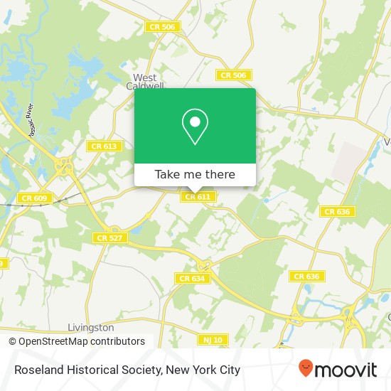 Roseland Historical Society map