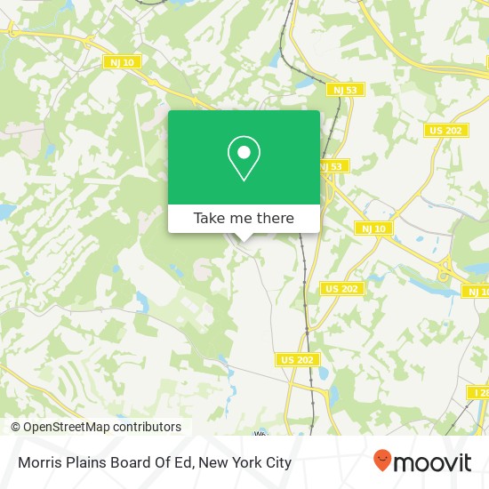 Morris Plains Board Of Ed map