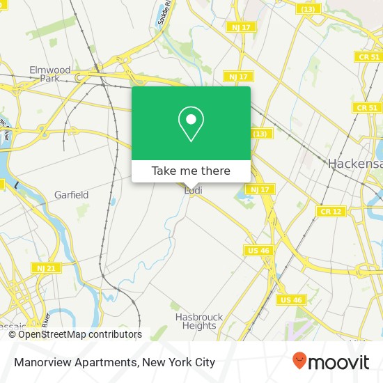 Mapa de Manorview Apartments