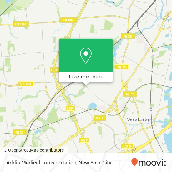 Addis Medical Transportation map