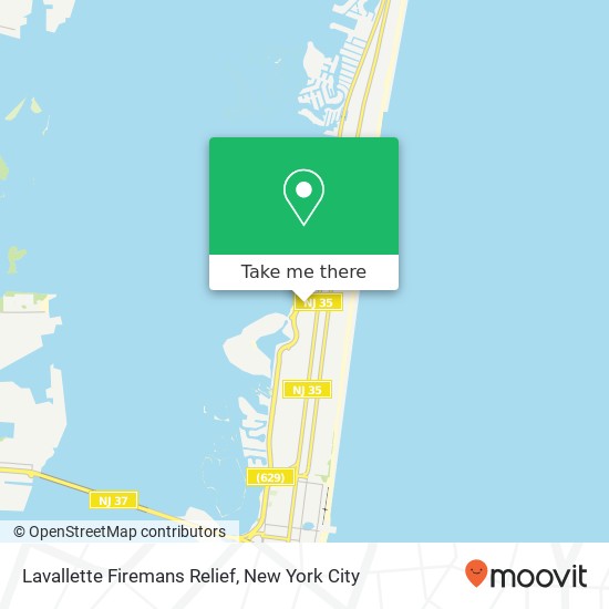 Mapa de Lavallette Firemans Relief