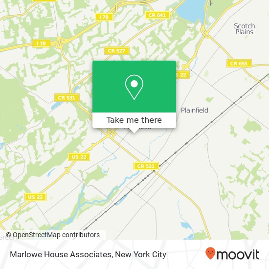 Marlowe House Associates map