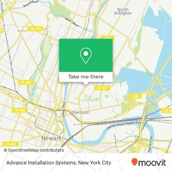 Mapa de Advance Installation Systems