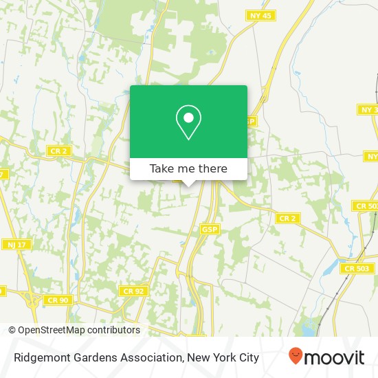 Mapa de Ridgemont Gardens Association