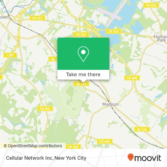 Mapa de Cellular Network Inc