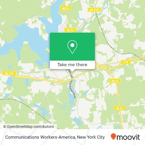 Communications Workers-America map