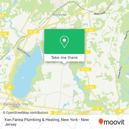 Mapa de Ken Farina Plumbing & Heating