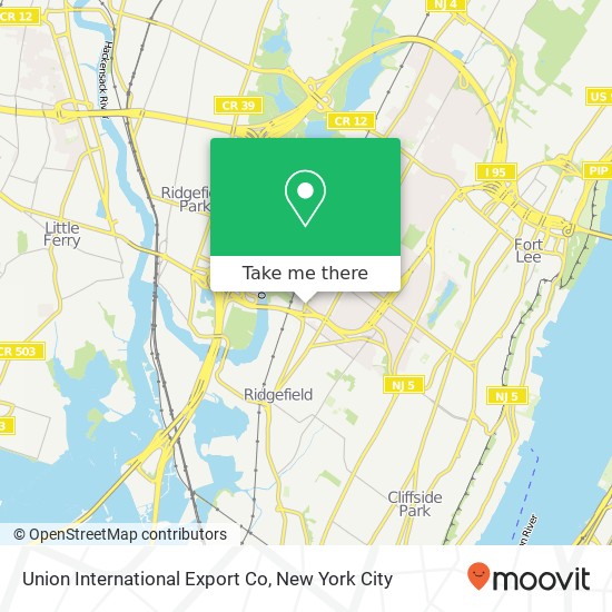 Union International Export Co map