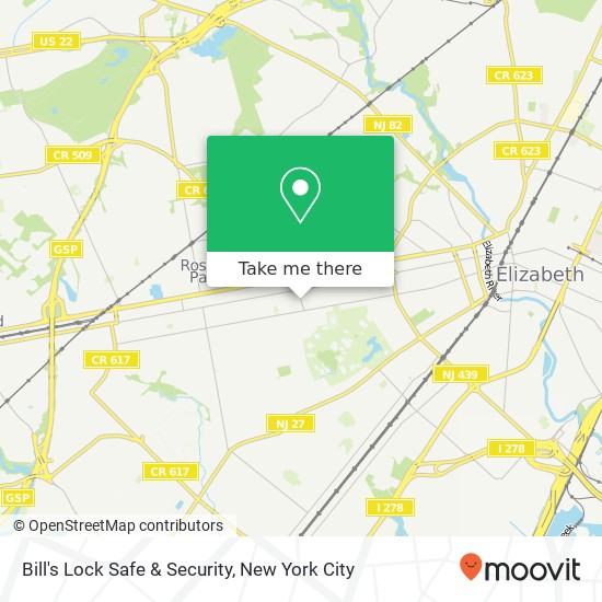 Bill's Lock Safe & Security map