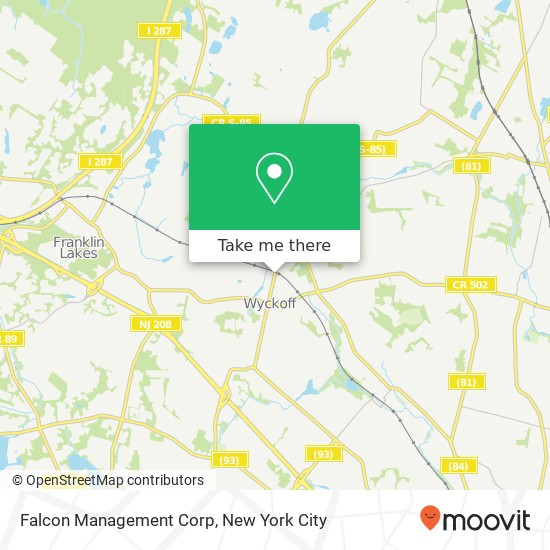 Falcon Management Corp map