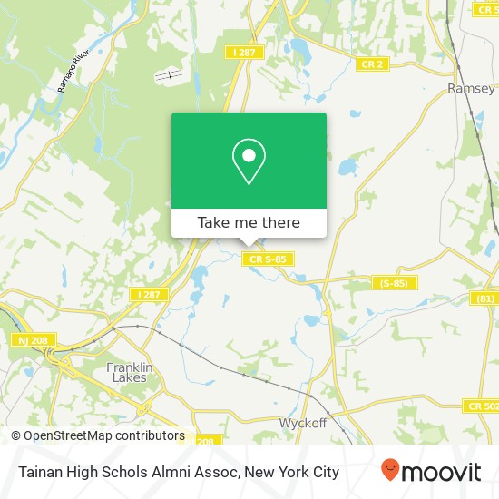 Tainan High Schols Almni Assoc map