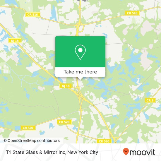 Tri State Glass & Mirror Inc map