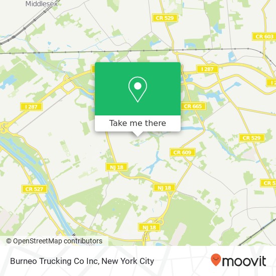 Burneo Trucking Co Inc map