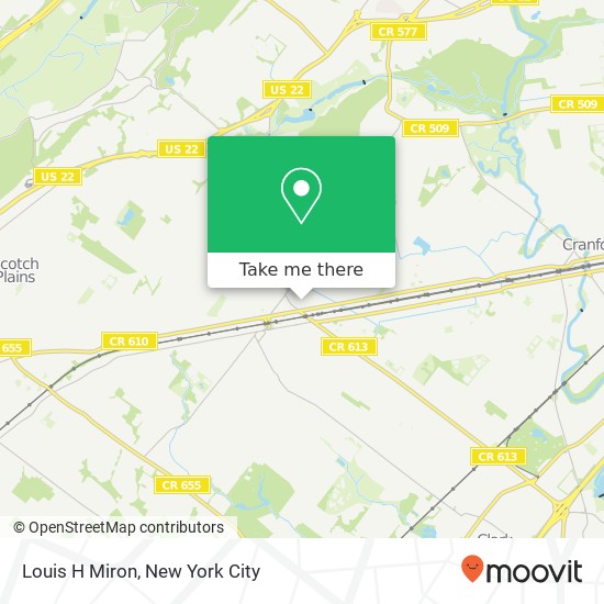 Louis H Miron map