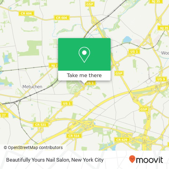 Mapa de Beautifully Yours Nail Salon