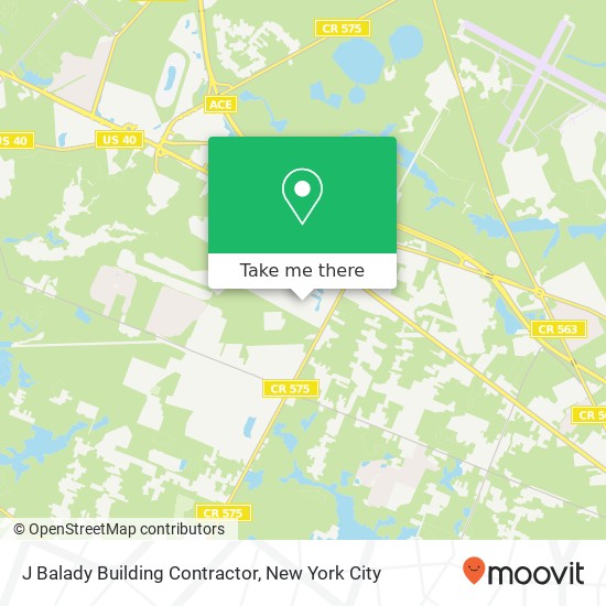 J Balady Building Contractor map