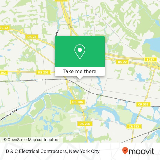 D & C Electrical Contractors map