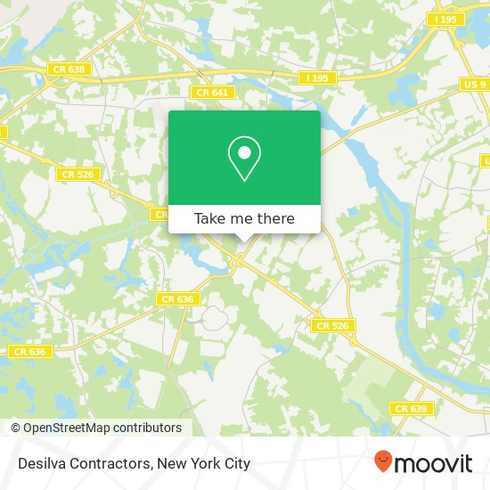 Desilva Contractors map