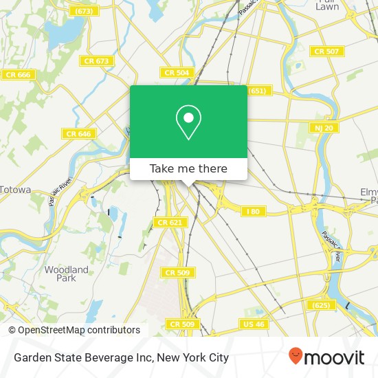 Garden State Beverage Inc map