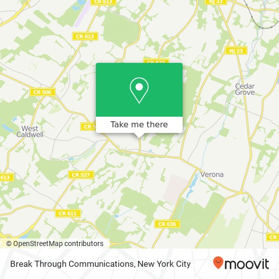 Break Through Communications map