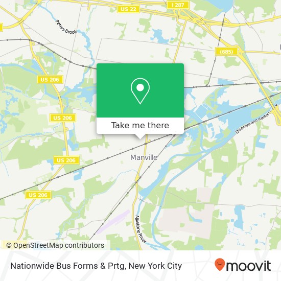 Nationwide Bus Forms & Prtg map