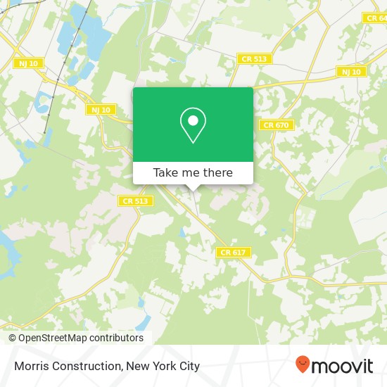 Morris Construction map