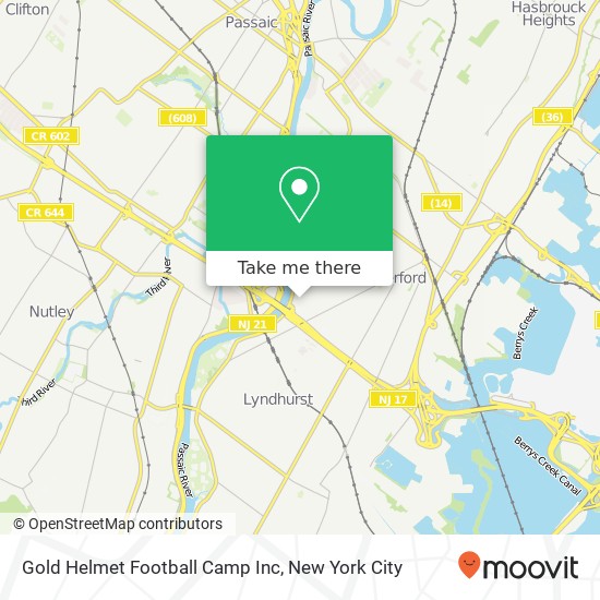 Gold Helmet Football Camp Inc map
