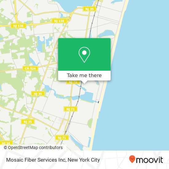 Mosaic Fiber Services Inc map