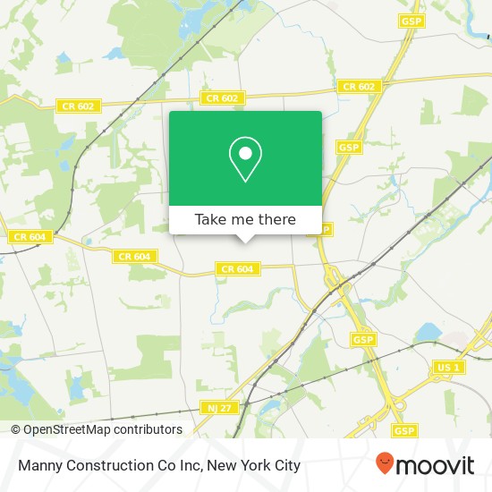 Manny Construction Co Inc map