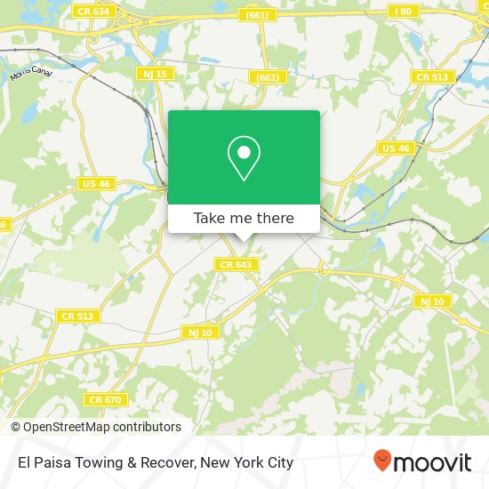 El Paisa Towing & Recover map