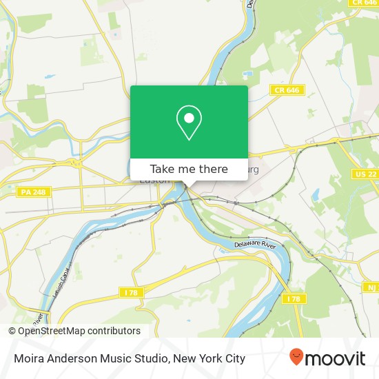 Mapa de Moira Anderson Music Studio
