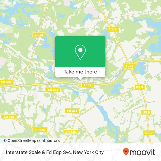 Mapa de Interstate Scale & Fd Eqp Svc