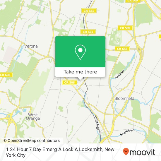 Mapa de 1 24 Hour 7 Day Emerg A Lock A Locksmith