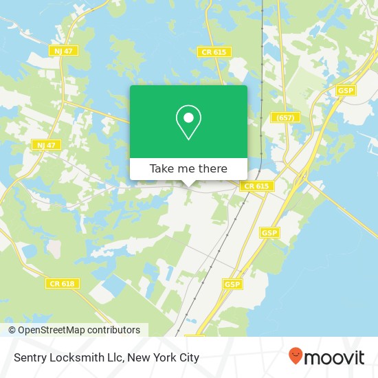 Mapa de Sentry Locksmith Llc