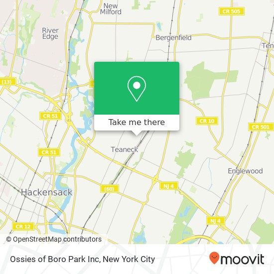 Mapa de Ossies of Boro Park Inc