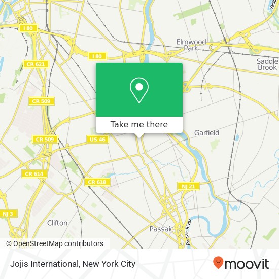 Jojis International map