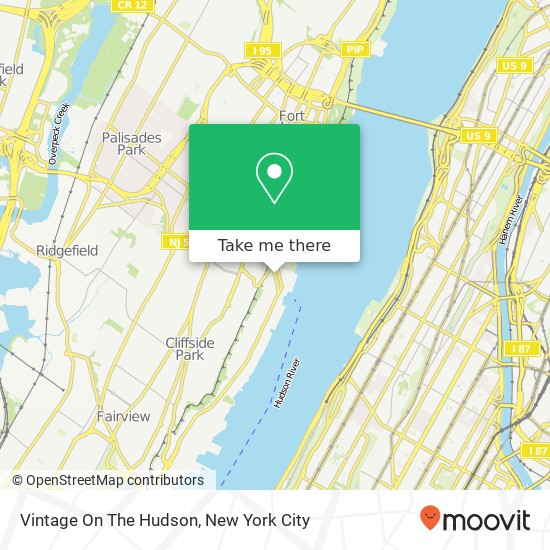 Mapa de Vintage On The Hudson