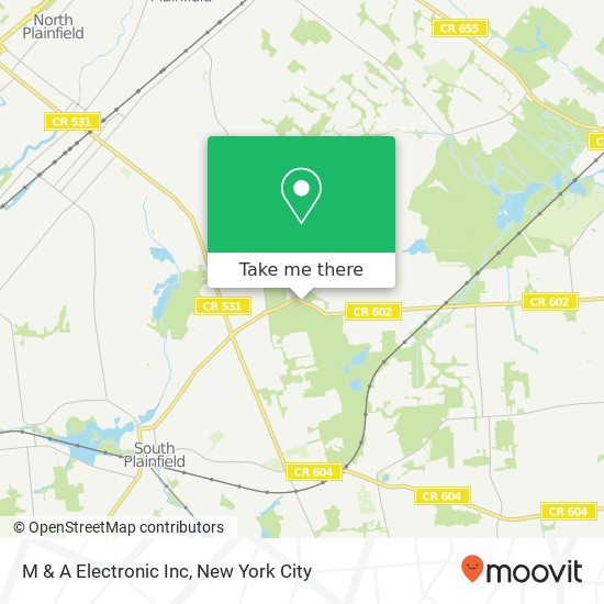 M & A Electronic Inc map