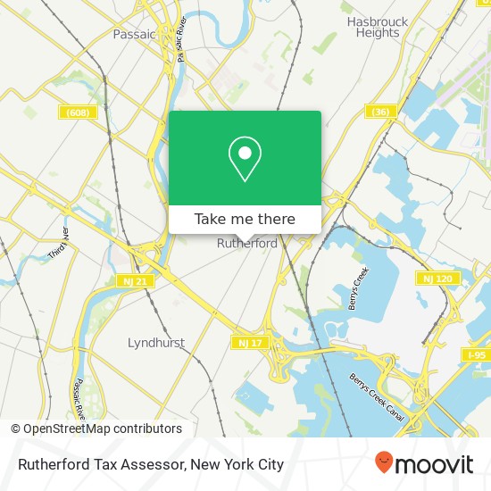 Mapa de Rutherford Tax Assessor